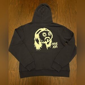 Malbon Golf x Steve Aoki Navy Hoodie FESQUE STEVE AOKI HOODIE, Size XS *Sample*